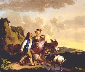 Rustikk frieri av Jean Baptiste Pillement