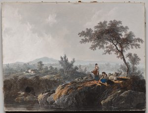 Hyrder i et landskap av Jean Baptiste Pillement
