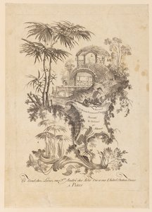 Tittelside, "Samling av forskjellige kinesiske paneler" av Jean Baptiste Pillement