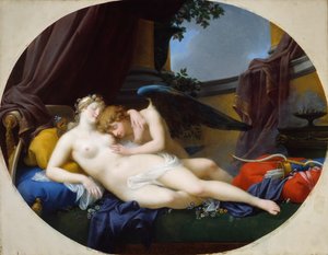 Amor og psyke, 1828. av Jean Baptiste Regnault