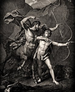 The Education of Achilles av Chiron, ca. 1798