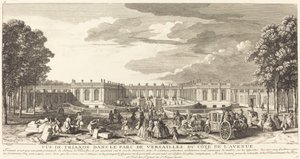Utsikt over Trianon i Versailles-parken fra Cote de l