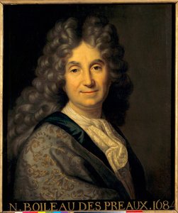 Portrett av Nicolas Boileau Despreaux (Boileau-Despreaux) (1636-1711) - Maleri av Jean Baptiste Santerre (1651-1717) av Jean Baptiste Santerre