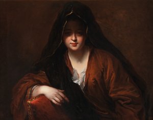Portrett av en dame, ca. 1651–1717 (olje på lerret) av Jean Baptiste Santerre