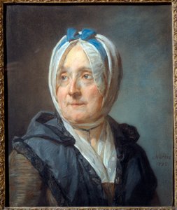 Portrett av Madame Chardin født Francoise Marguerite Pouget (1707-1791) Pastellmaleri av Jean Baptiste Simeon Chardin (1699-1779) 1775 Søn. 0,46x0,38 m - Portrett av Madame Chardin født Francoise Marguerite Pouget (1707-1791). Pastellmaleri av Jean Bapt av Jean Baptiste Simeon Chardin