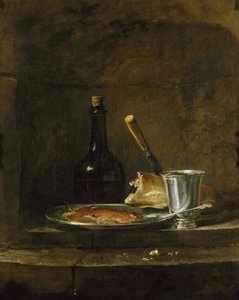 Forbereder frokosten, eller The Silver Goblet, før 1728.