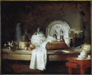 Offiserens mess eller restene av en lunsjdessertfest (olje på lerret, ca. 1763) av Jean Baptiste Simeon Chardin
