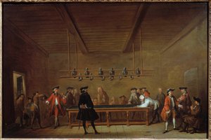 Pool Party-maleriet av Jean Baptiste Simeon Chardin (1699-1779) 1725 Søn. 0,55x0,83 m Paris, Musee Carnavalet av Jean Baptiste Simeon Chardin