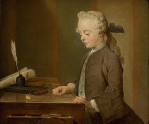 Portrett av Auguste Gabriel Godefroy av Jean-Baptiste Simeon Chardin