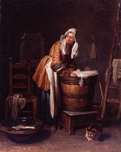 Vaskekone av Jean-Baptiste Simeon Chardin