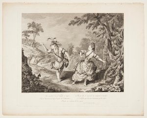 Scene fra operaen "Sylvie" av Jean Baptiste Tilliard
