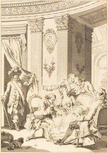 Den bekjennende ektemannen av Jean Baptiste Tilliard and Antoine Jean Duclos after Jean Honoré Fragonard