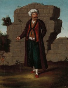 Mann fra øya Mykonos av Jean Baptiste Vanmour (workshop of)