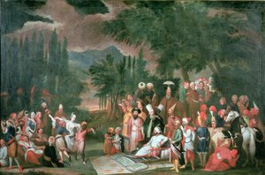Et tyrkisk jaktparti med sultan Ahmed III