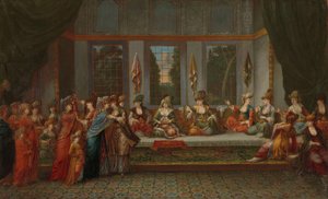 Gresk bryllup, ca. 1720-37 av Jean Baptiste Vanmour