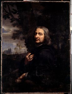 Philippe de Champaigne, onkel til kunstneren (1602-1674) Kopi av et forsvunnet selvportrett. Maleri av Jean Baptiste de Champaigne (1631-1681) 1668 Søn. 1,2x0,9 m