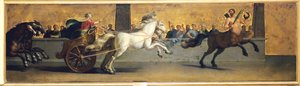 The Education of Achilles: Chariot Racing, midten av slutten av 1600-tallet