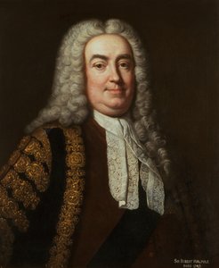 Portrett av Sir Robert Walpole, ca. 1740 (olje på lerret) av Jean Baptiste van (studio of) Loo