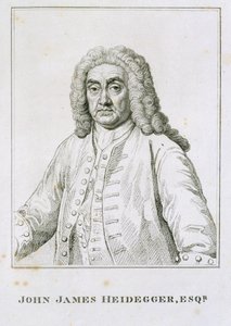 John James Heidegger (1666–1749) av Jean Baptiste van Loo