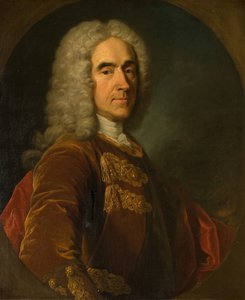 Portrett av Sir Richard Temple, 4. Viscount of Birmingham, 1738-42. av Jean Baptiste van Loo