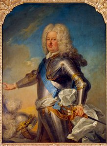 Portrett av Stanislas Leszcinski (1677-1766) Konge av Polen, hertug av Lorraine og barmaleri av Jean Baptiste Van Loo (1684-1745) 1700-talls søn. 1,33x1,13 m av Jean Baptiste van Loo