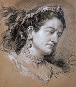 Portrett av en kvinne, 1700-tallet.