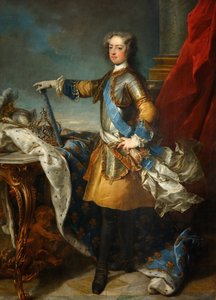 Portrett av kong Ludvig XV 1710-1774, ca 1723-1724 av Jean Baptiste van Loo