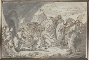Oppreisningen av Lasarus av Jean Baptiste van Loo