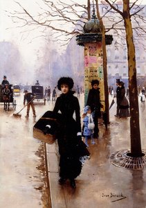 Til parisisk; En parisisk kvinne, av Jean Beraud