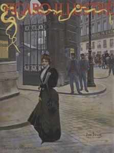 Après la repetisjon (Etter prøven). Forside av Le Figaro Illustre, april 1896