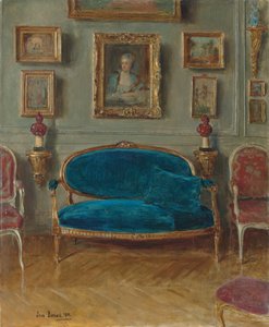 Den blå sofaen, 1912 av Jean Beraud