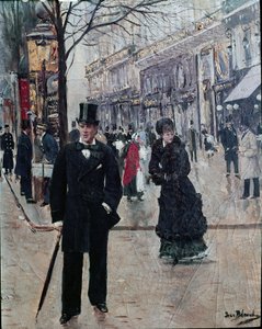 På boulevarden av Jean Beraud