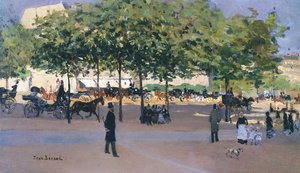 Promenade på en søndag ettermiddag, Paris av Jean Beraud