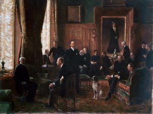 Salongen til grevinnen Potocka, 1887 av Jean Beraud