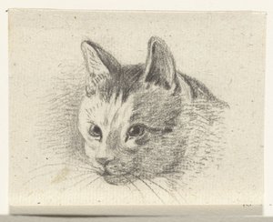 Hodet til en katt av Jean Bernard