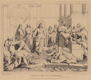 Kristus ved bassenget i Bethesda, St. John av Jean Bernard Restout