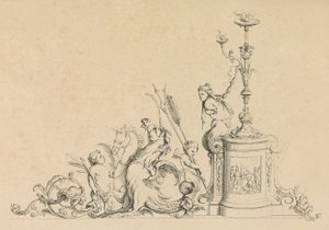 Arabesque-design for mange bruksområder Oppfunnet av J.B. Toro, 1716., 1716.