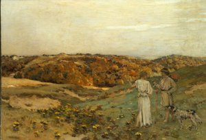 Tobias og engelen, 1878 av Jean Charles Cazin
