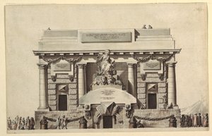 Design for Temple of Justice eller Temple of Immortality