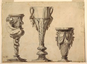 Design for en lysestake, kopp og vase