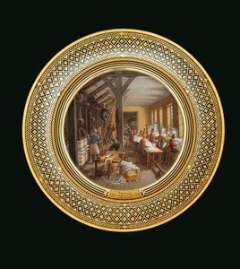 Skrivesaker, ca. 1820-35 (porselen) av Jean Charles Develly