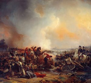 Slaget ved Polotsk den 18.08.1812 Maleri av Jean Charles Langlois (1789-1870) 1838 Søn. 2,33x2,56 m