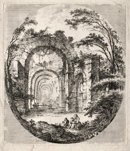 Gamle ruiner, 1756.