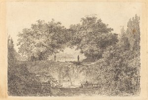 Den lille parken av Jean Claude Richard de Saint Non after Jean Honoré Fragonard