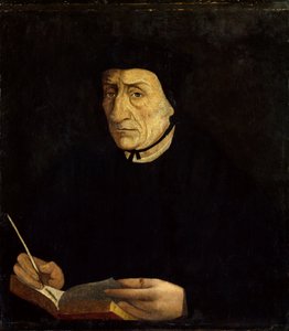 Portrett av Guillaume Bude (Budee) (Budaeus) (1467-1540), fransk humanist. Maleri av Jean Clouet (1485 - 1541) Ec. Fr. (h b/v 0,34 x 0,31). Versailles. Chateau-museet. av Jean Clouet