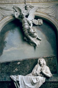 Tomb of Julienne Le Be, etter tegninger av Charles Le Brun (1619-90), ca. 1668-90 (marmor og stukkatur)