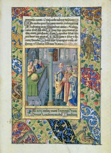 Ms Lat. Q.v.I.126 The Order of the Golden Fleece from the Hours of Louis dOrleans, 1469 av Jean Colombe
