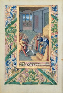 Ms Lat. Q.v.I.126 f.53v David blir sendt til Saul, fra 