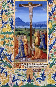 Ms Lat. Q.v.I.126 f.84v The Crucifixion, fra 