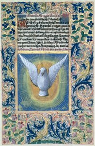 Ms Lat. Q.v.I.126 f.90 Den hellige ånd, fra 